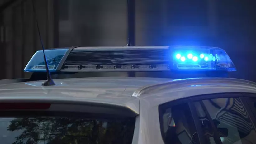 КамАЗ протаранил полицейскую машину в Алматинской области