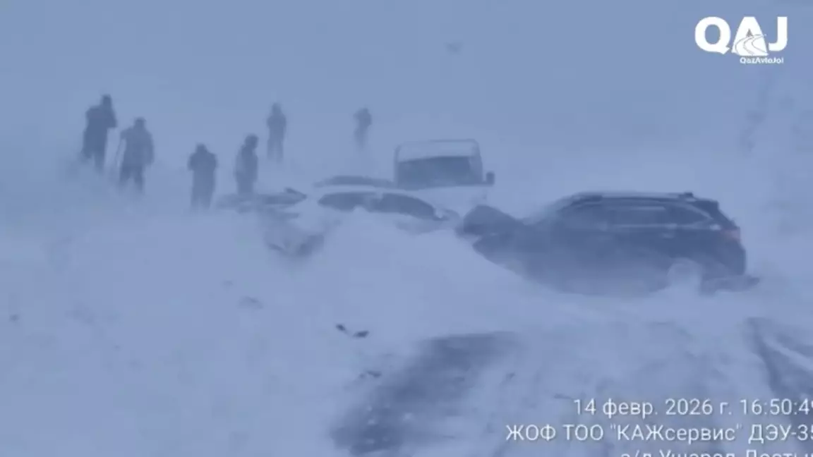 Үшарал-Достық жолында көліктер бір-біріне жаппай соғылған