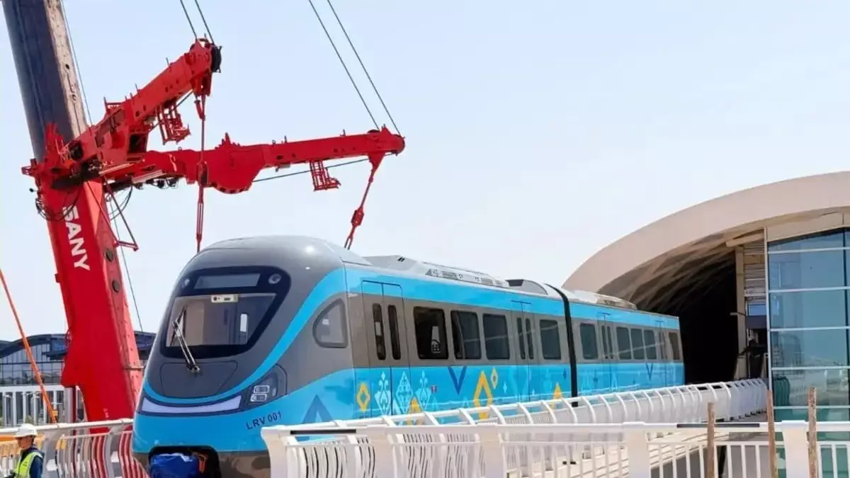 Астанада жаңа LRT станциясының маңында өрт шықты