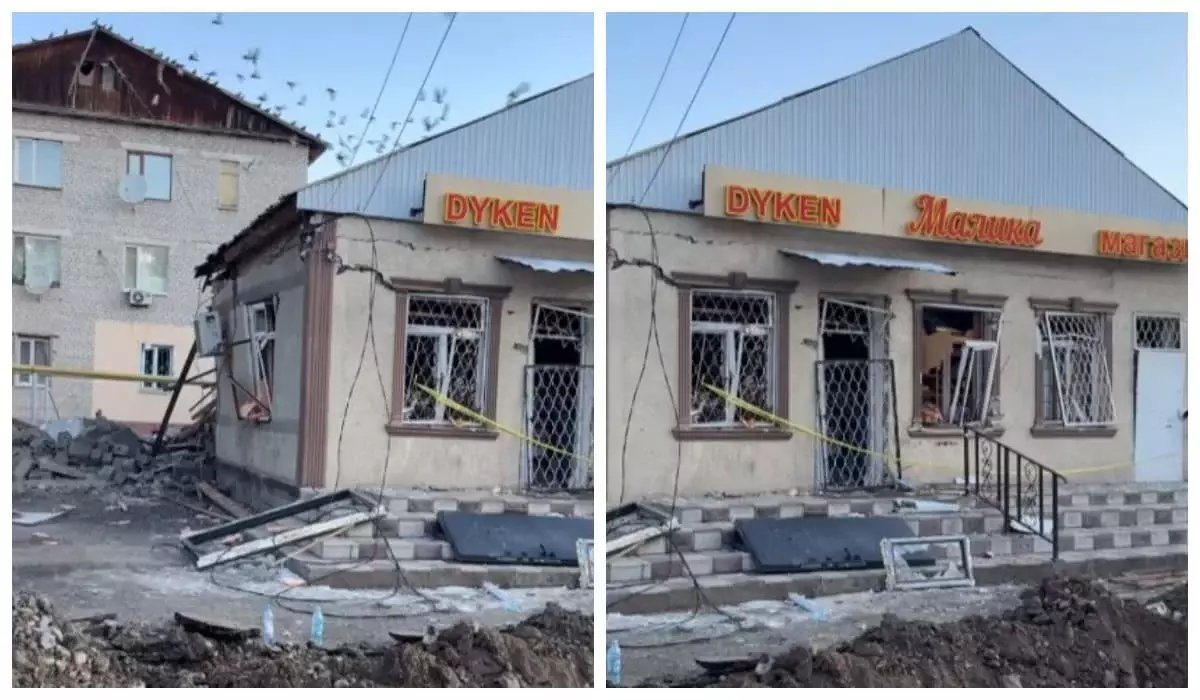 Обрушилась стена и кровля: взрыв произошел в области Жетысу (ВИДЕО)