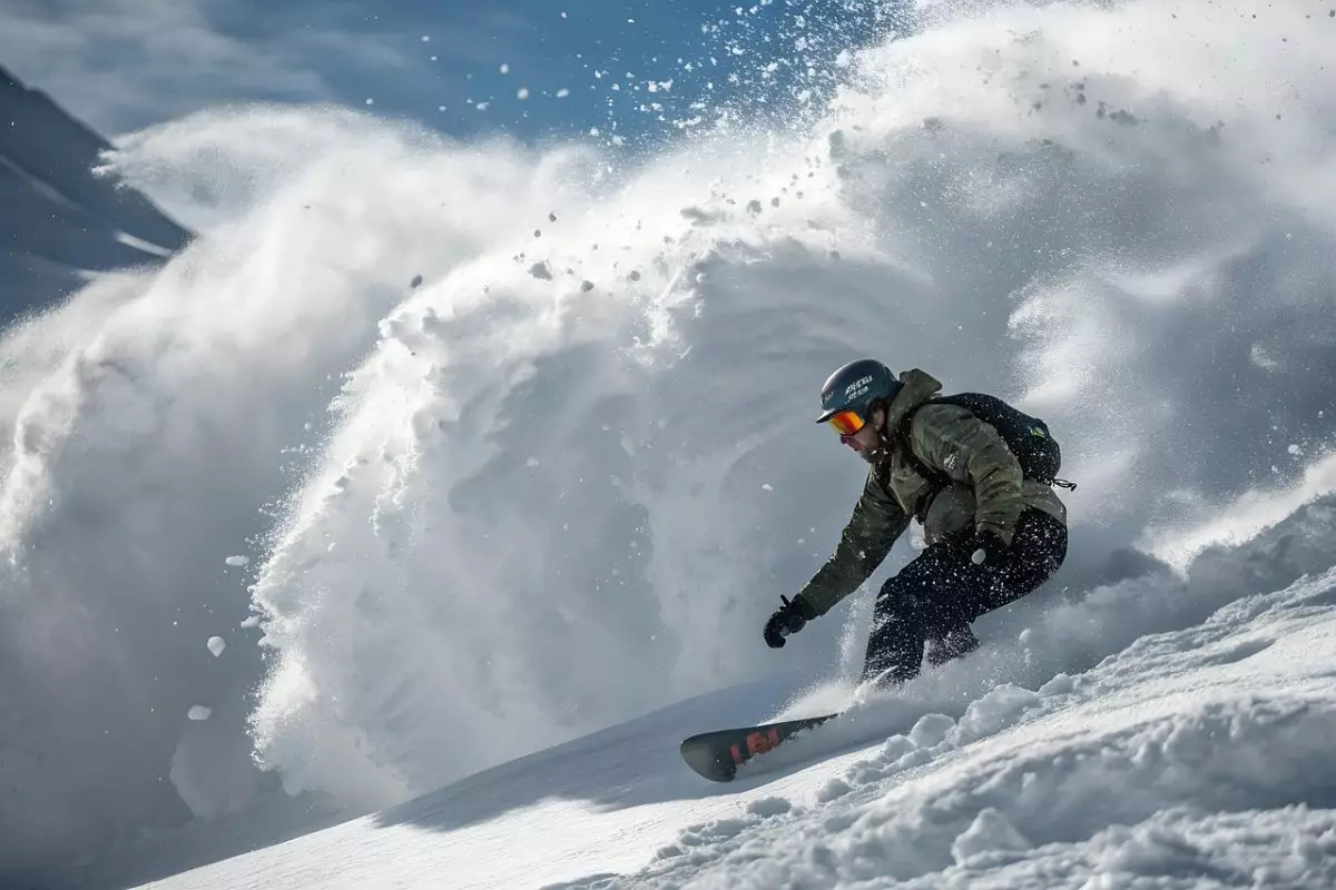 Лавина накрыла фрирайдера на "Шымбулаке" (ВИДЕО)