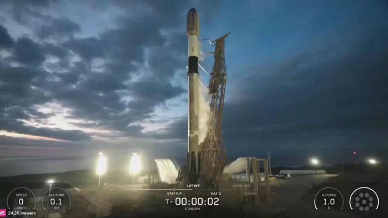 SpaceX вывела 24 спутника Starlink