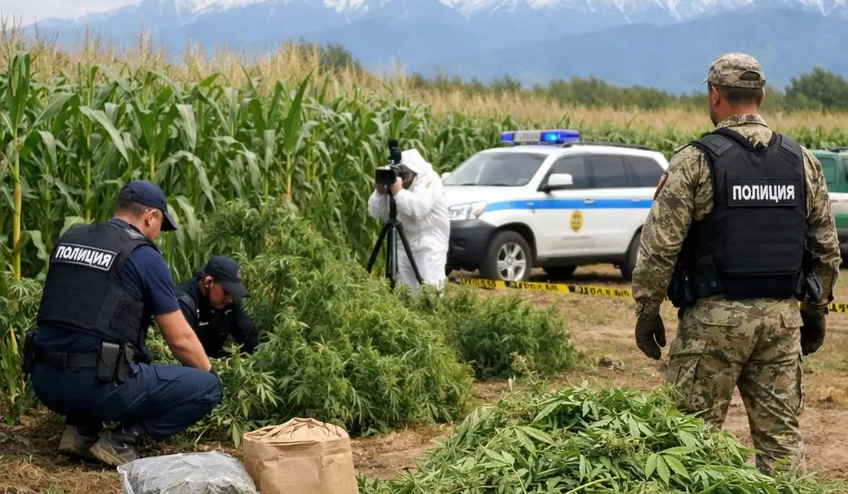 Еңбекшіқазақта 233 түп есірткі еккен азамат жеті жылға сотталды