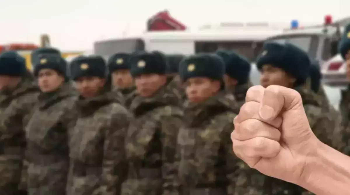Отардағы әскери бөлімде мерзімді қызметтегі сарбаз соққыға жығылды