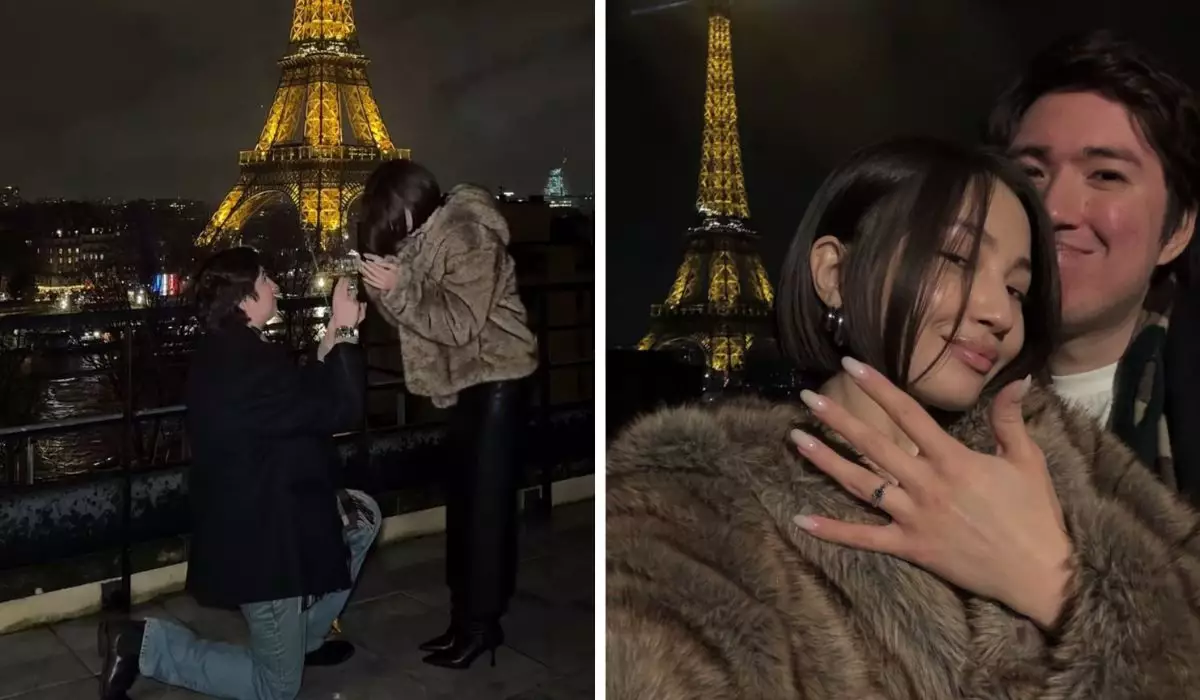 Әнші M'Dee Парижде сүйіктісіне үйленуге ұсыныс жасады