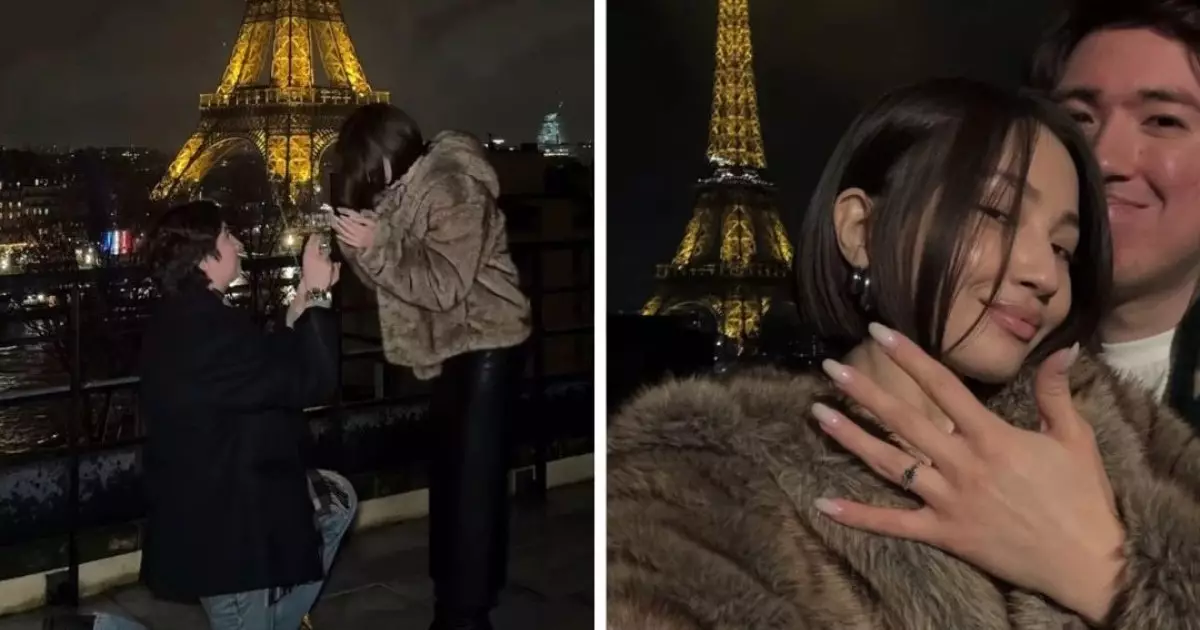  Әнші M'Dee Парижде сүйіктісіне үйленуге ұсыныс жасады 