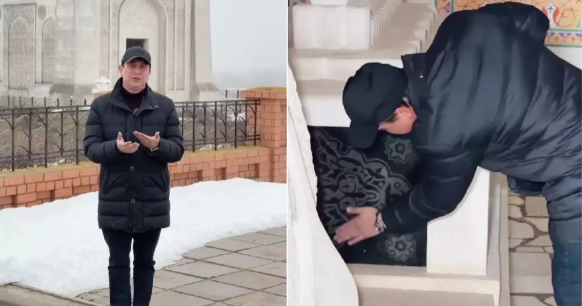  `Құрбан шалып қайттық`: Актер Қайрат Әділгерей Құрманғазыны бабаның басына барып, құран бағыштады (ВИДЕО) 