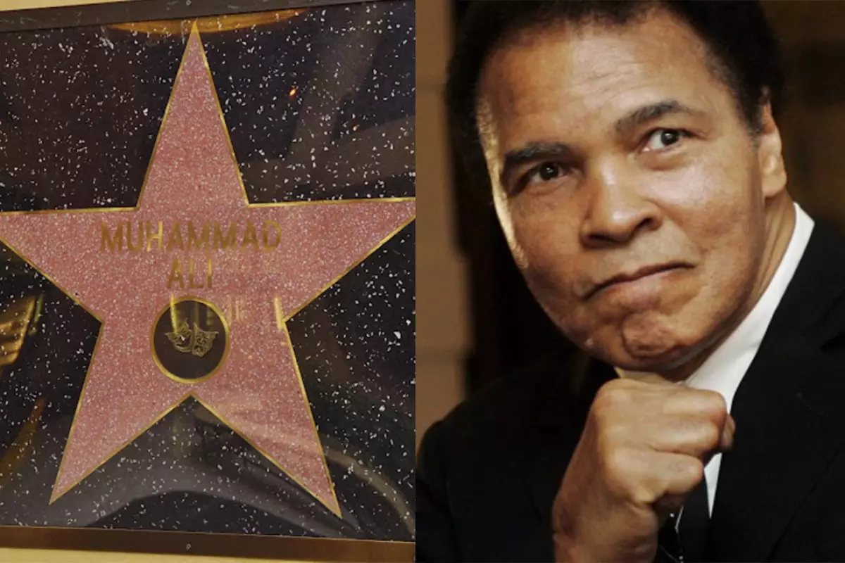 Единственная звезда на стене: Ангелина Лукас показала имя Мухаммеда Али на Аллее славы