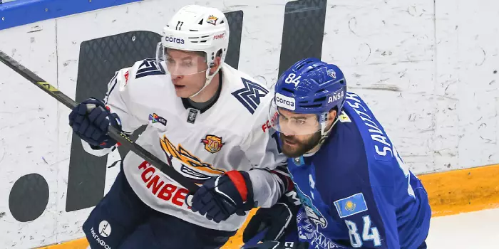 "Барыс" отыгрался с 0:2, но уступил лучшей команде КХЛ в овертайме (ВИДЕО)