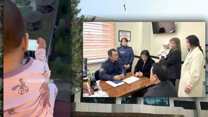 В Ташкенте женщина вывесила ребенка на балконе 7-го этажа