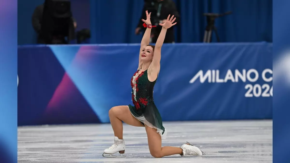 Огонь на Олимпийском льду: Софья Самоделкина показала шоу в Милане