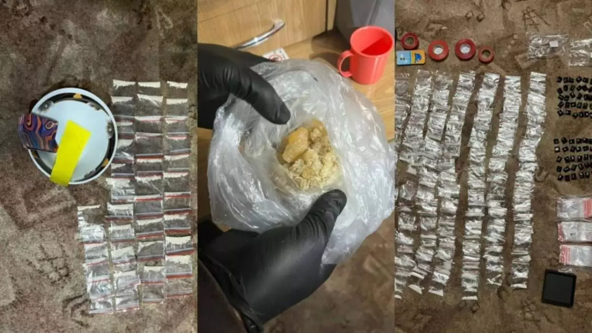 Қостанайда синтетикалық есірткінің ірі партиясы тәркіленді