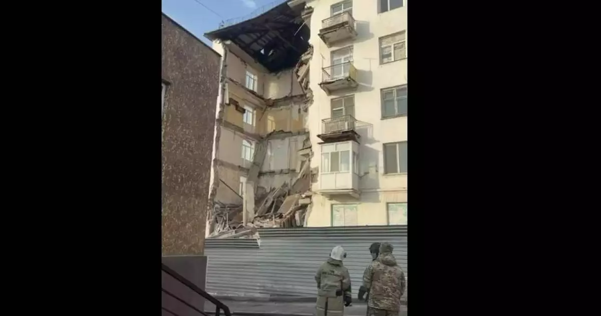  Балқашта тұрғын үйдің бір бөлігі опырылып түсті 