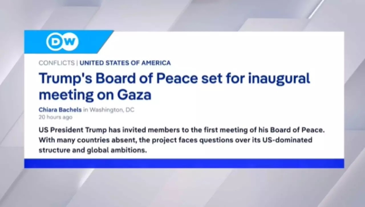 Что пишут СМИ о Совете мира