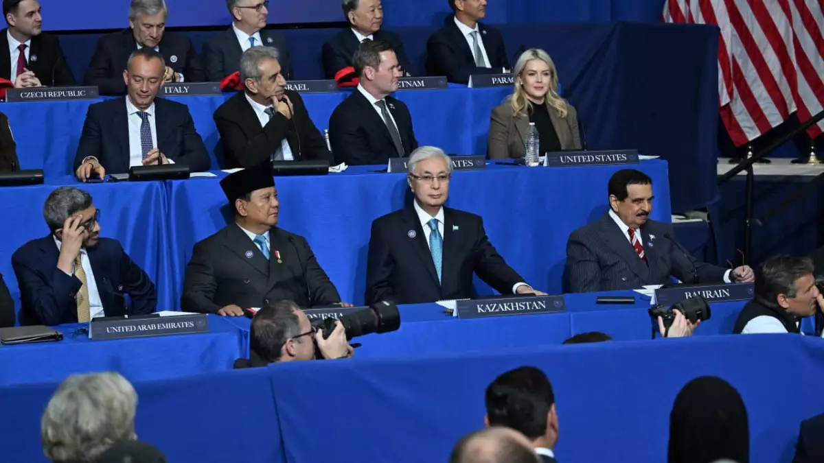 Қасым-Жомарт Тоқаев АҚШ-та Бейбітшілік кеңесінің отырысына қатысуда