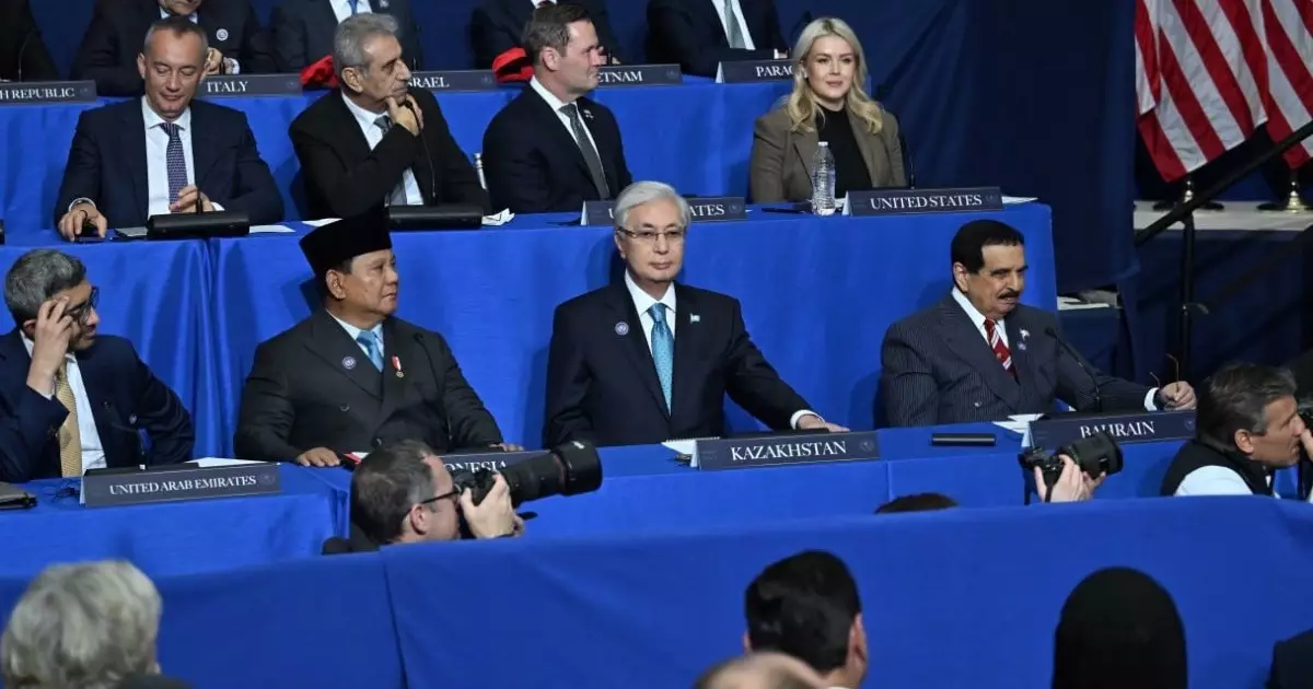  Қазақстан Президенті Вашингтондағы бейбітшілік кеңесіне қатысты 