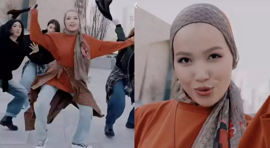 «Орамал орап секеңдеп»: Абай Бегейдің қызы тағы да сынға қалды (ВИДЕО)