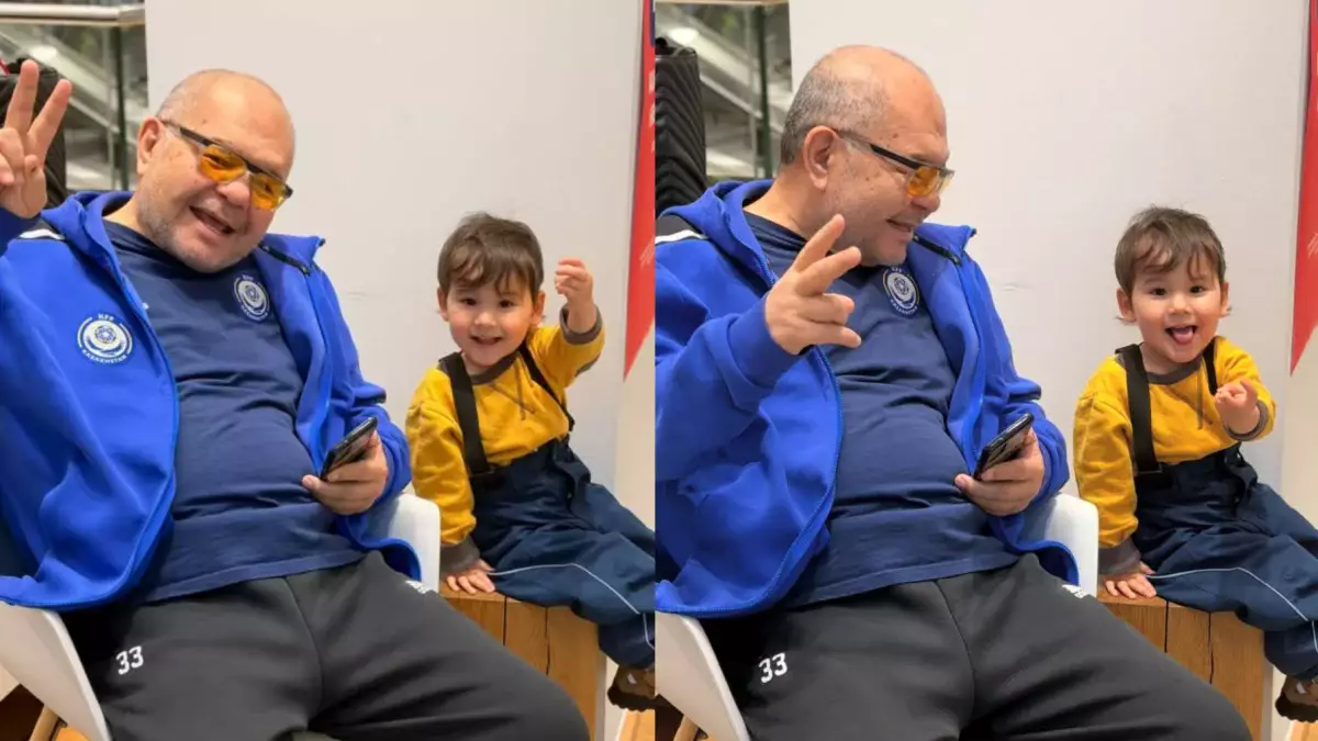 «Өзінен аумай қалған»: Уәлибек Әбдрайымов немересін көпшілікке көрсетті