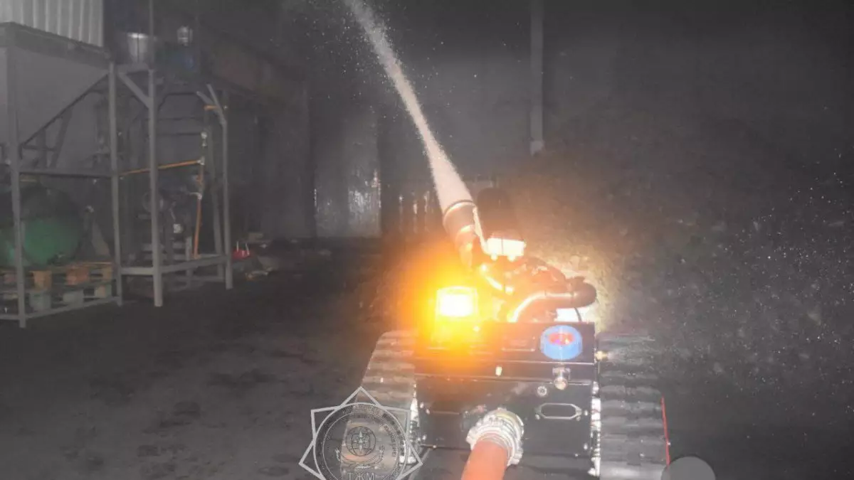 Петропавлда өндірістік ғимараттағы өрт жедел түрде сөндірілді