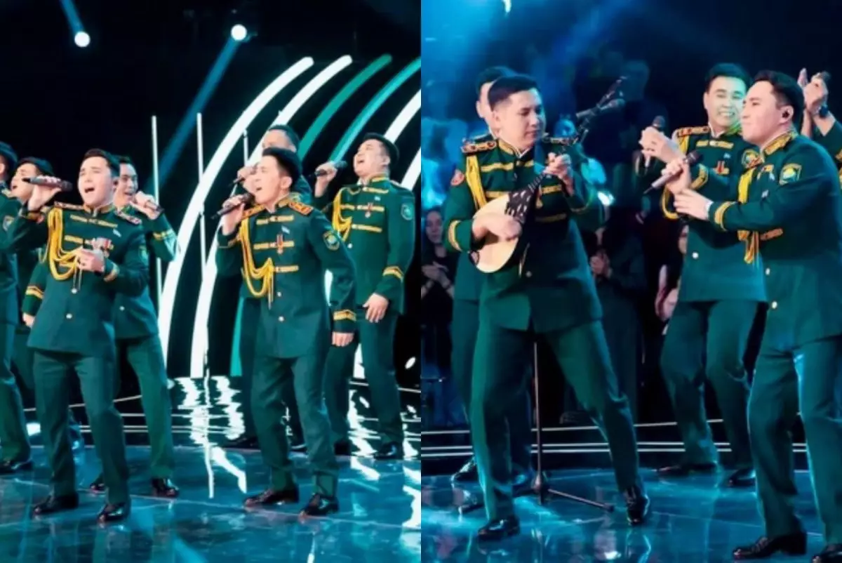 Қазақтың «Ұлттық Ұлан» хоры ресейлік шоуда қазыларды таң қалдырды (ВИДЕО)