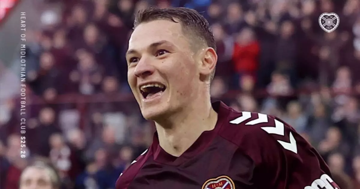   Ислам Чесноков «Хартс» сапындағы алғашқы голын соғып, командасына жеңіс әкелді   