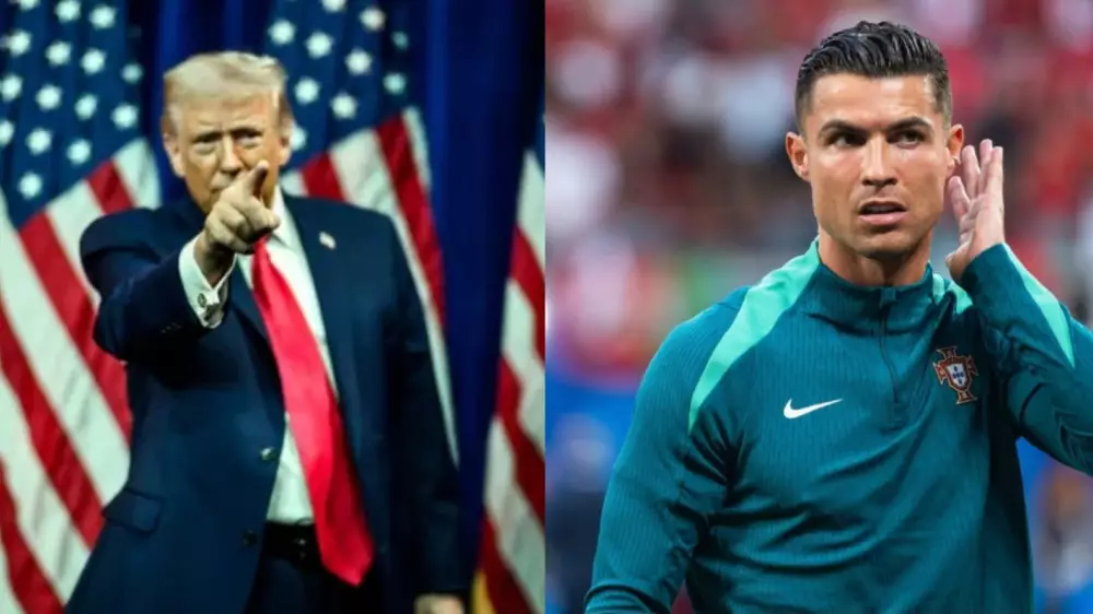 Дональд Трамп Криштиану Роналдуға үн қатты