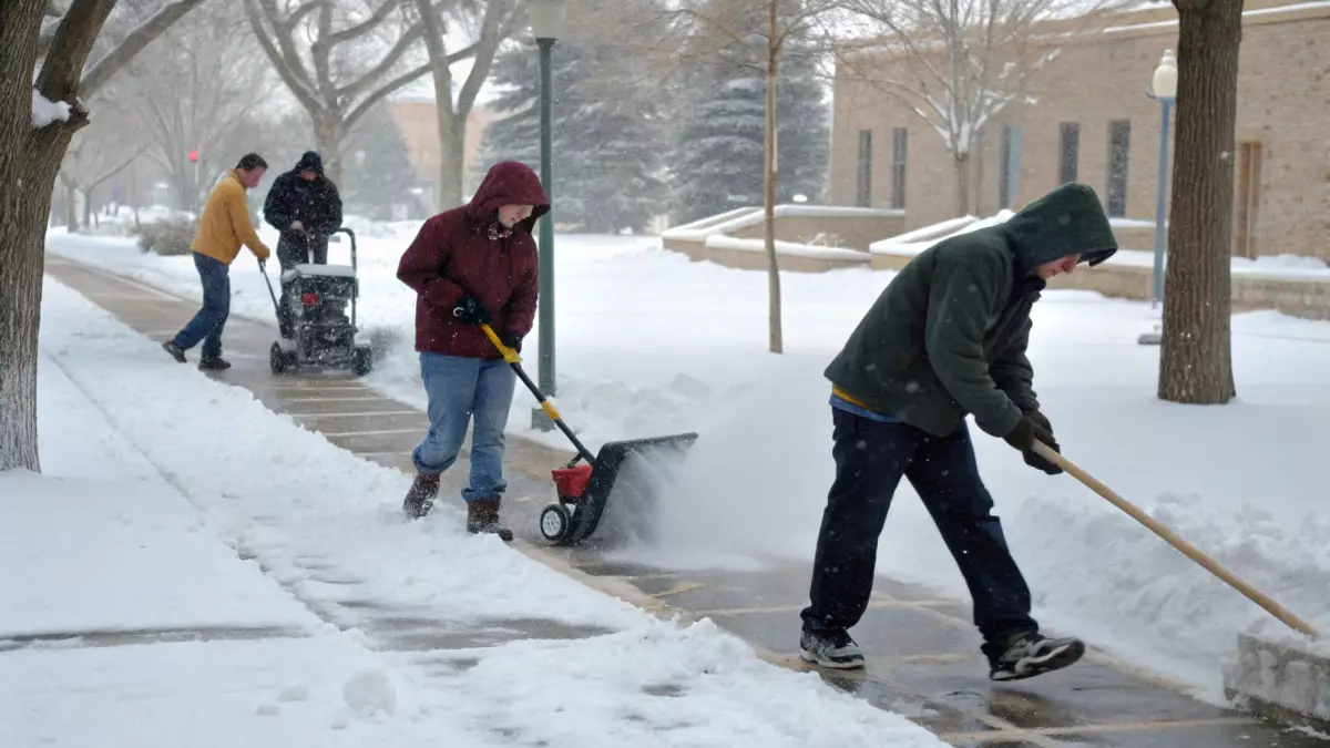В Костанае прошла масштабная волонтерская акция «Снежный десант»