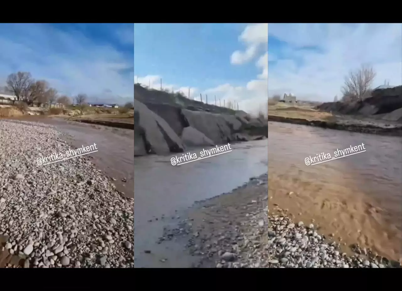 Шымкенттегі бөгет құлауға шақ тұр: тұрғындар дабыл қағуда