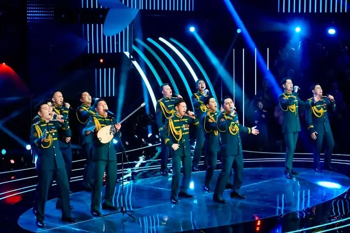 Ансамбль Нацгвардии Казахстана покорил жюри шоу «Ну-ка, все вместе! Хором!» (видео)
