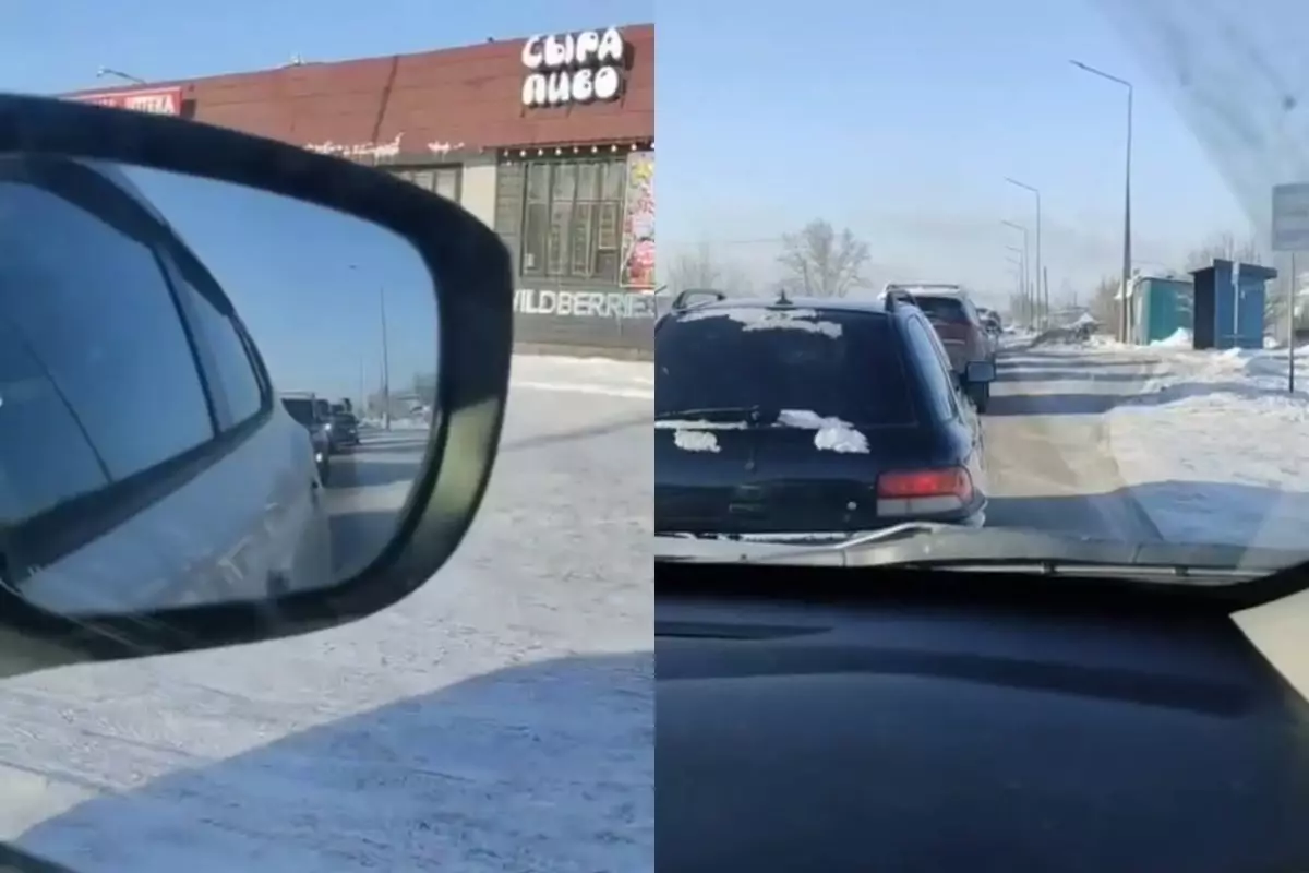 Семейде көлік кептелісі жедел жәрдемге жол бермей тұр