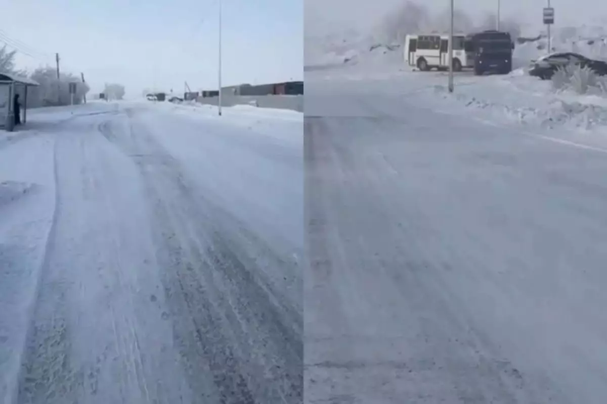 Теміртауда таңғы азап: автобус жоқ, халық сағаттап аялдамада тоңып тұрады