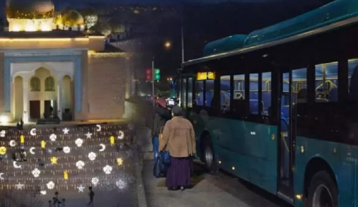 Ақтауда Рамазан айында тегін автобус қатынайды