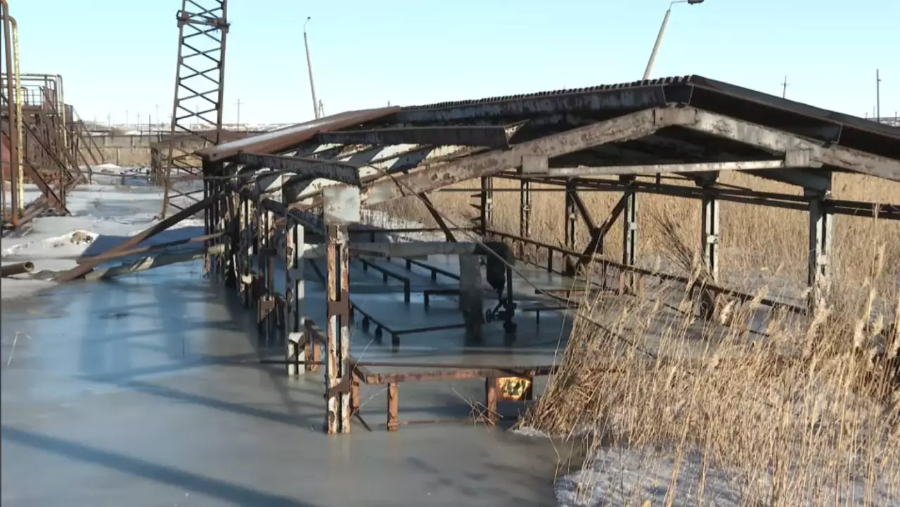 Степногорскіде химия зауытын су басты