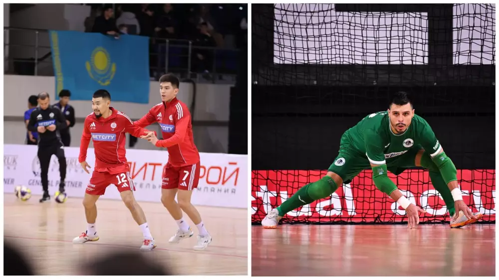 Камбэк и удаление: как Казахстан стартовал в 1/4 финала ЛЧ по футзалу