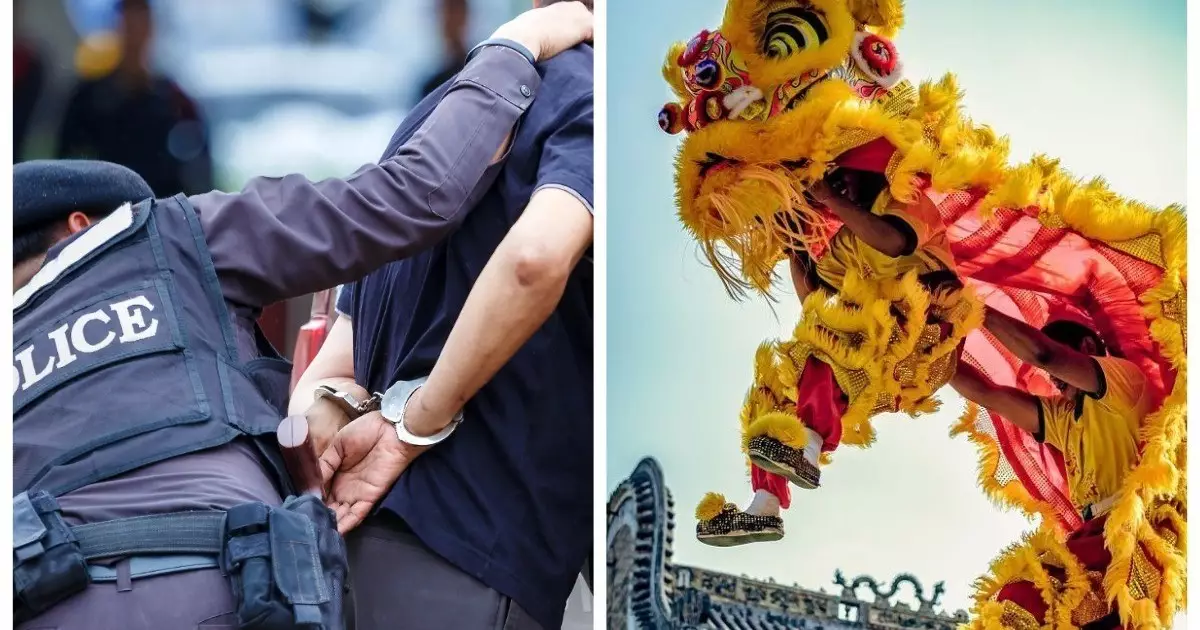  Қылмыскерді ұстау үшін полиция «арыстан биі» костюмін киіп, көпшіліктің арасына кіріп би билеген 