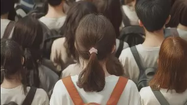 Давку в школе Актау сняли на видео