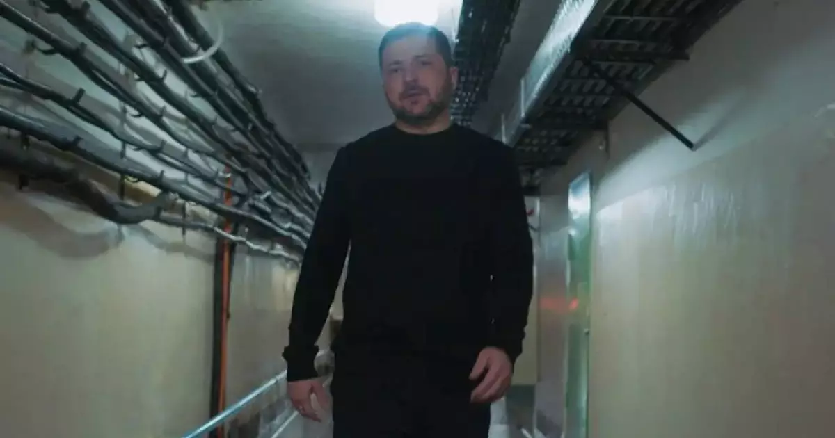  Зеленский показал на видео свой бункер 