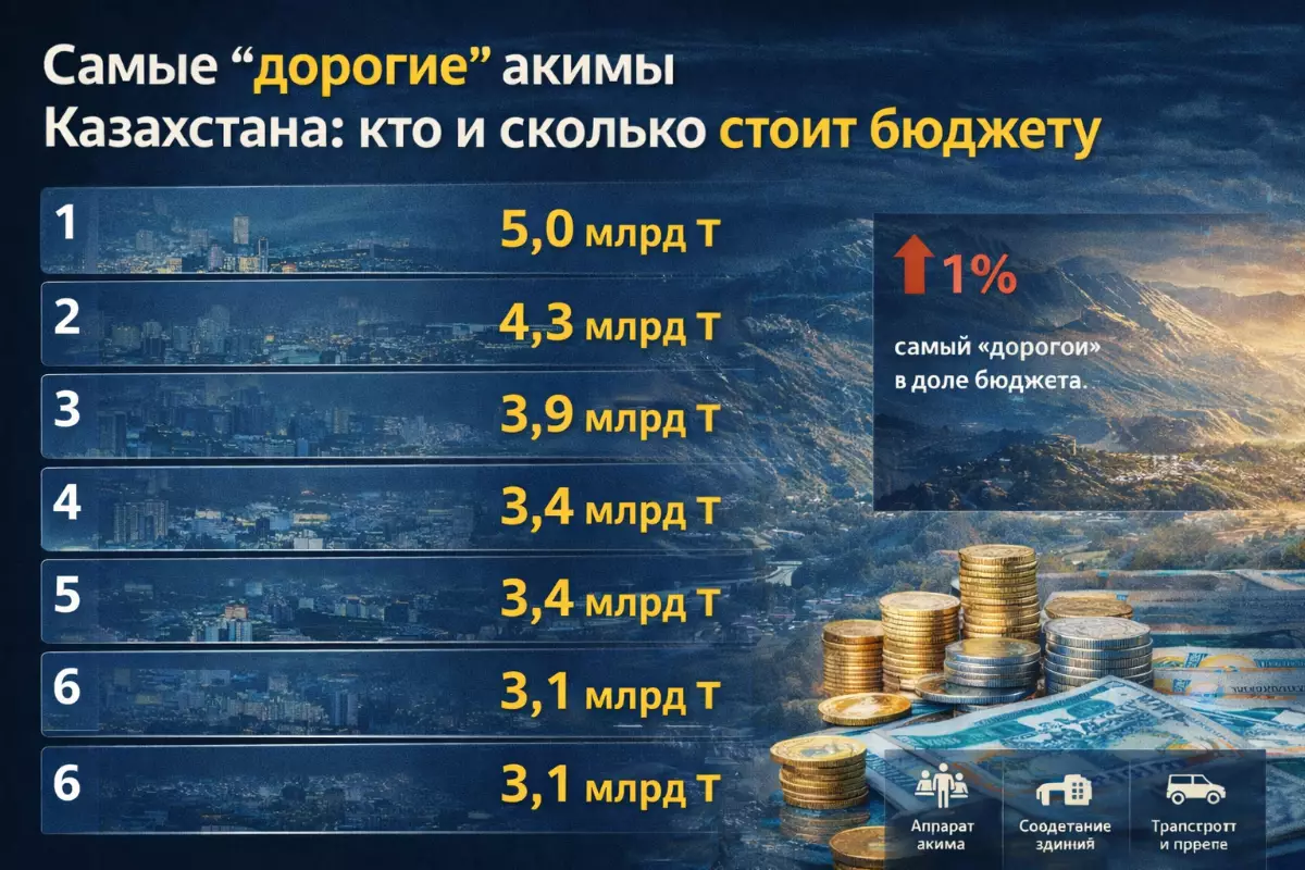 Названы самые “дорогие” акимы Казахстана: кто возглавил рейтинг