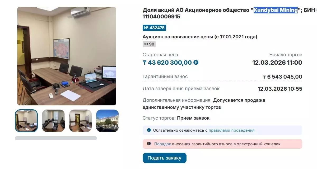 Мемлекет Тимур Құлыбаевтың компаниясындағы үлесін сатпақ