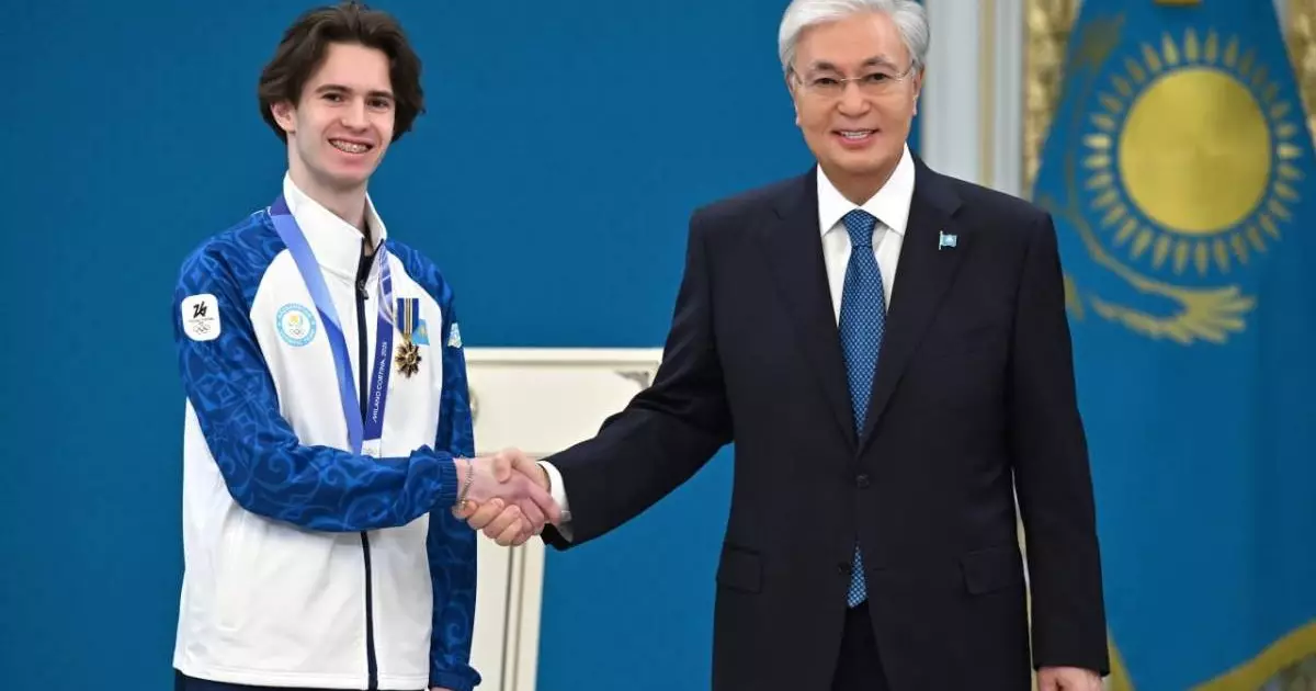  Президент Олимпиада чемпионы Михаил Шайдоровты мемлекеттік наградамен марапаттады 