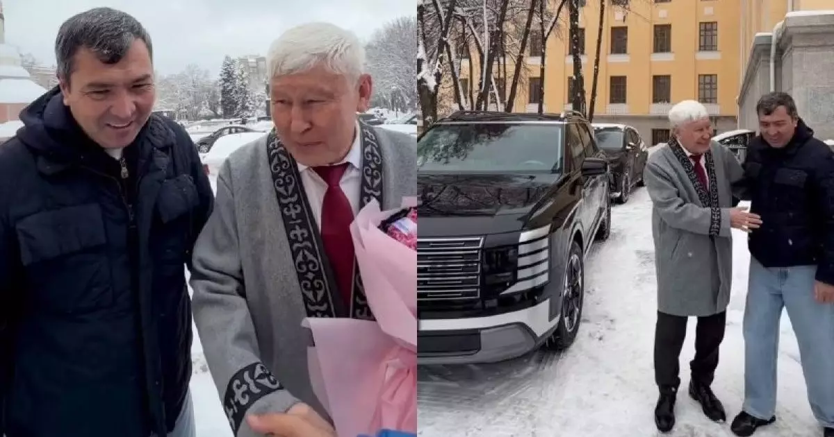  Асқар Жұмаділдаевқа 70 жасында танымал кәсіпкер су жаңа темір тұлпар сыйлады 