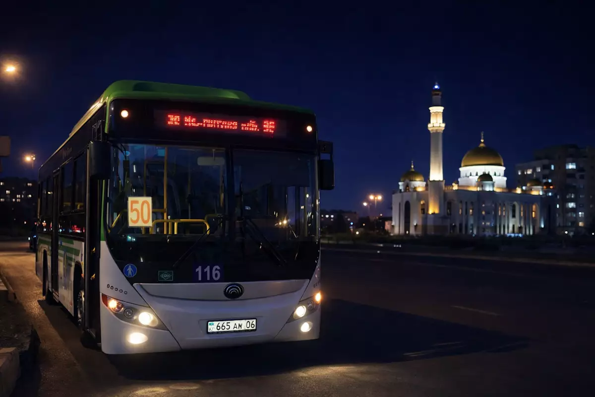 В Атырау организуют дополнительное движение автобусов после тарауих‑намаза