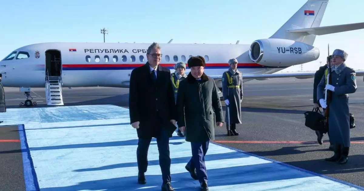  Сербия Президенті Александр Вучич Астанаға ресми сапармен келді 