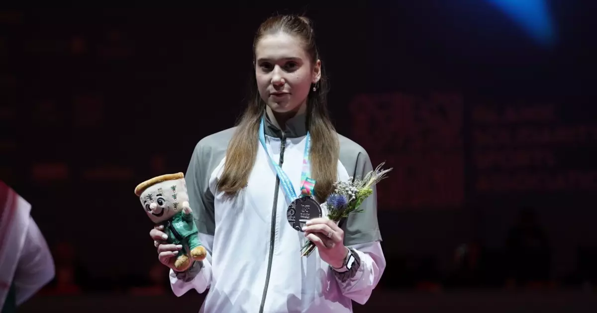   София Актаева семсерлесуден жасөспірімдер арасындағы Азия чемпионатында қола медаль алды   