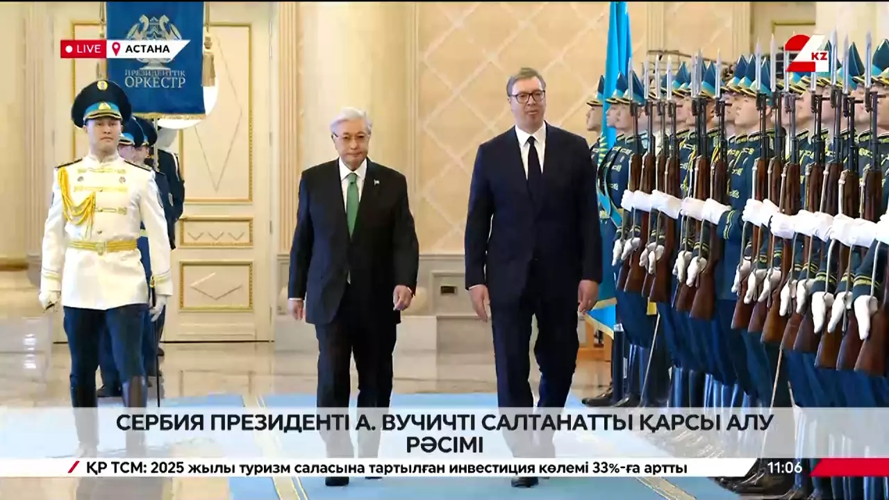 Церемония встречи Президента Сербии в Акорде. LIVE