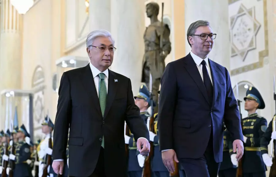 Тоқаев Ақордада Сербия президентін қарсы алды