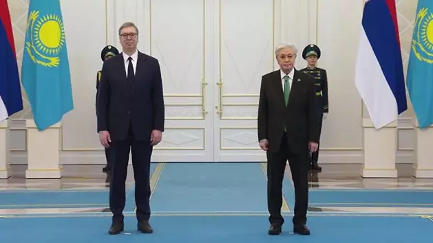 Ақордада Сербия президентін ресми қарсы алу рәсімі өтті