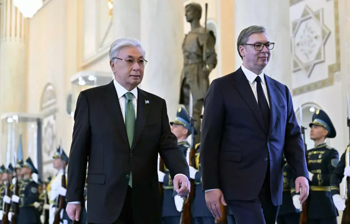 Ақордада Сербия президентін салтанатты қарсы алу рәсімі өтті