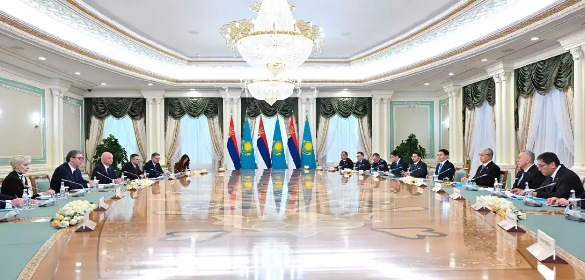 Қазақстан мен Сербия президенттері кеңейтілген құрамда келіссөз жүргізді