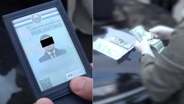 В Ташкенте при получении взятки задержан помощник прокурора